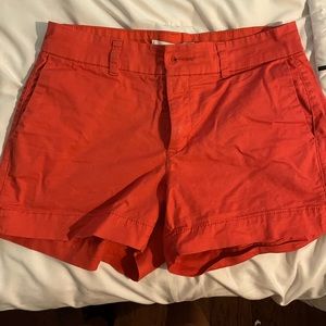 Jean shorts salmon colored